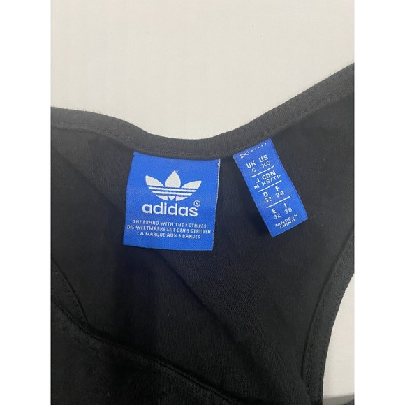 Adidas Original Womens XSmall Tank‎ Top Shirt Black - Picture 5 of 5